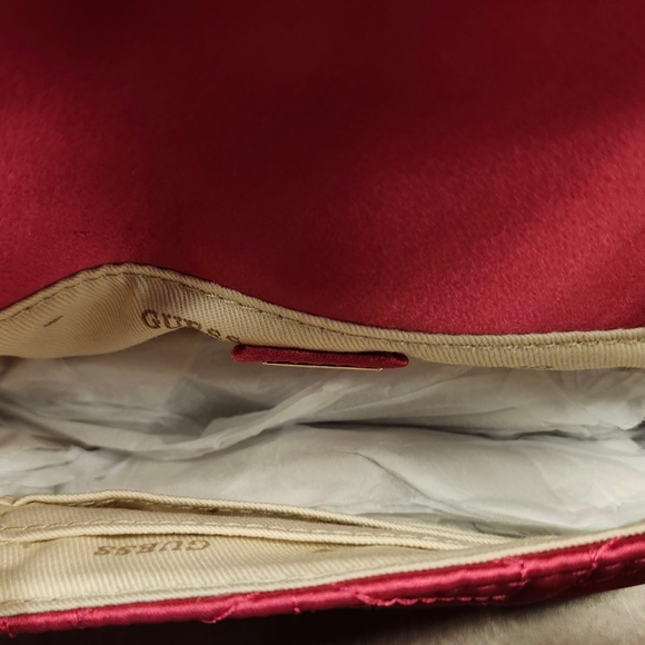 NWT Guess Pink/Gold Jewel Mini Flap Clutch Purse - Picture 11 of 12